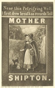 Skilt fra Mother Shipton Inn, Knaresborough, Yorkshire av English School